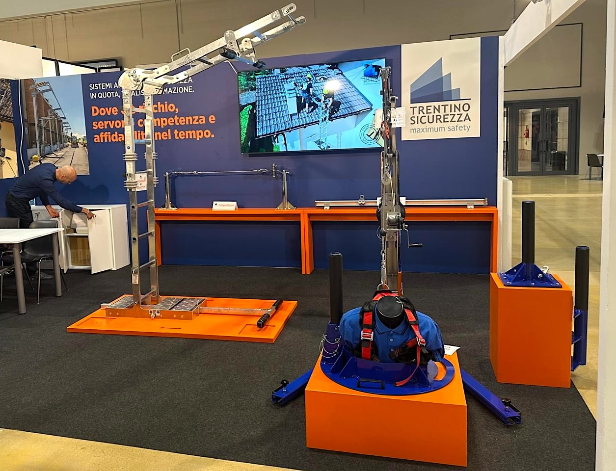 Panoramica dello stand di Trentino Sicurezza al Safety Expo 2026